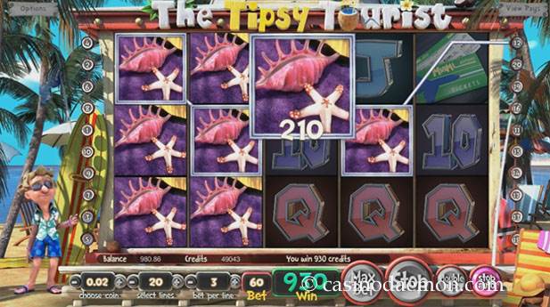 The Tipsy Tourist slot screenshot 1
