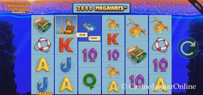 Juego de bonificación de Fishin' Frenzy Megaways™