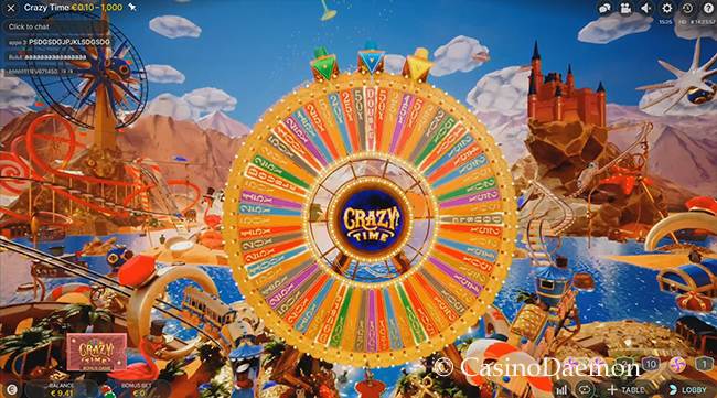 Crazy Time bonus game