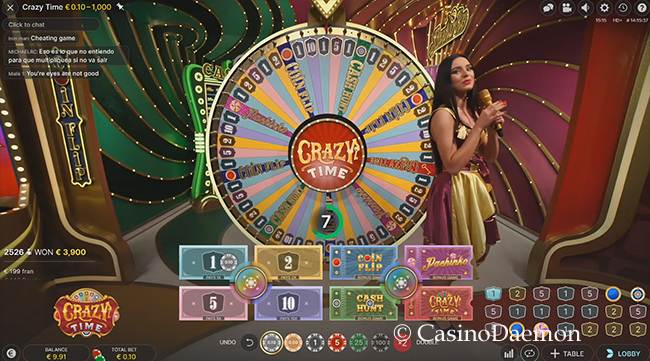 Crazy Time bonus game