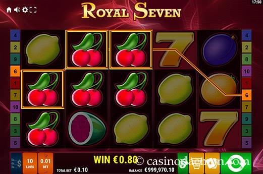 Gewinn bei Royal Seven Slot