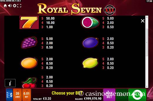 Royal Seven XXL slot