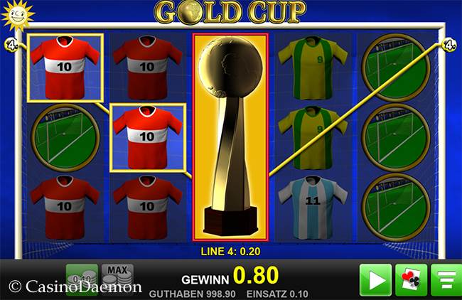 Gewinn bei Gold Cup Slot