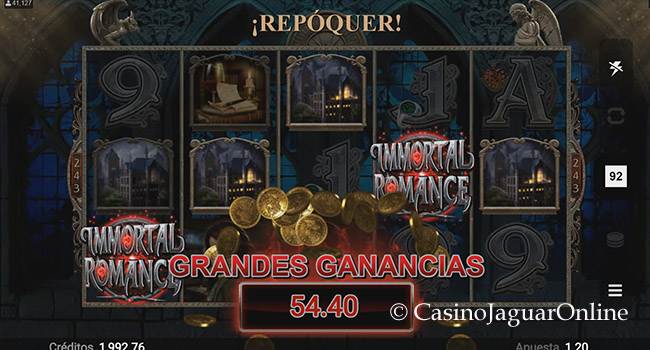 Gran ganancia en Immortal Romance