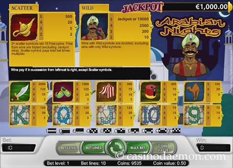 Arabian Nights slot