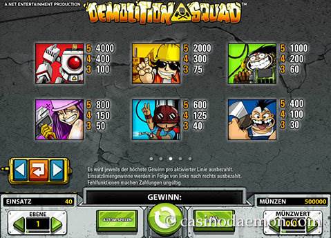 Demolition Squad Slot