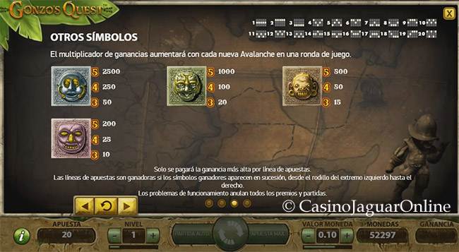 Premios de Gonzo's Quest