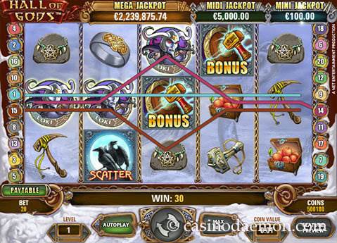 Hall of Gods slot