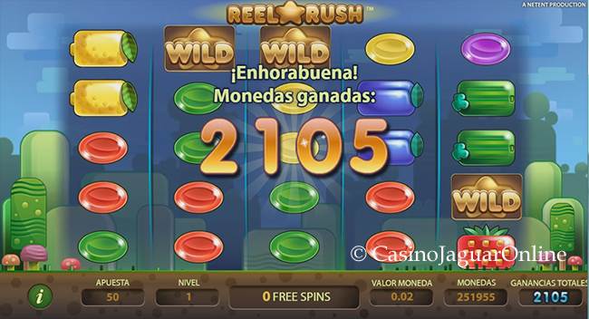 Gran ganancia en Reel Rush