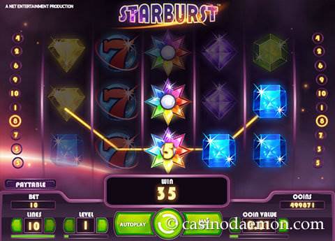 Starburst slot