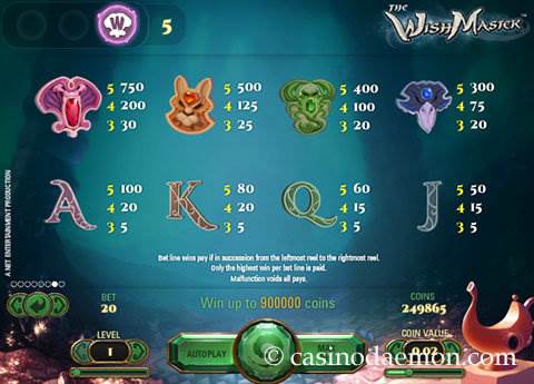 The Wish Master slot