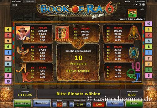 Book of Ra Deluxe 6 slot