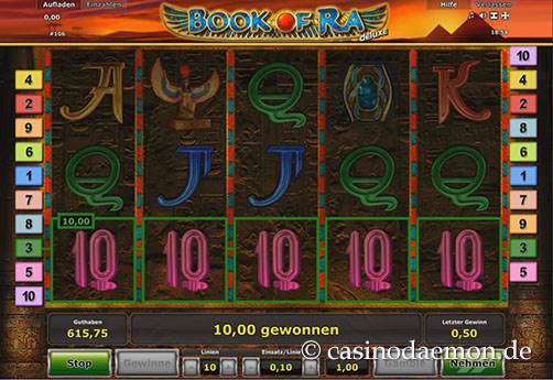 Gewinn bei Book of Ra Deluxe Slot