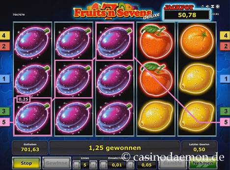 Fruits'n Sevens Deluxe slot