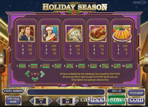Holiday Season Slot