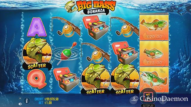 Freispiele bei Big Bass Bonanza Slot