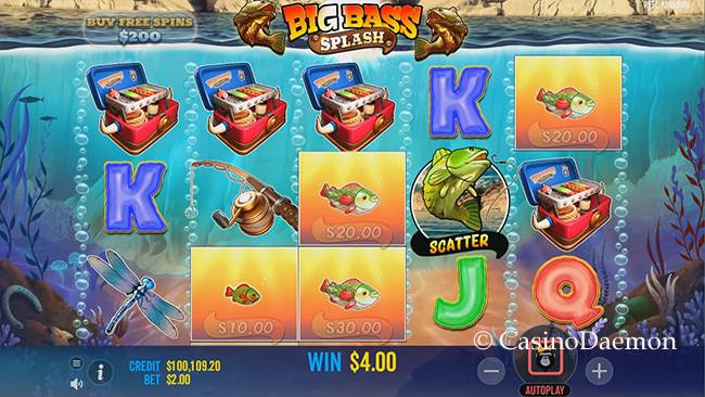 Payouts of Big Bass Splash