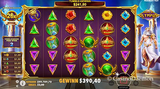 Freispiele bei Gates of Olympus Slot