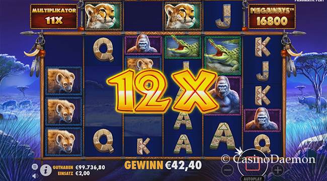 Freispiele bei Great Rhino Megaways™ Slot