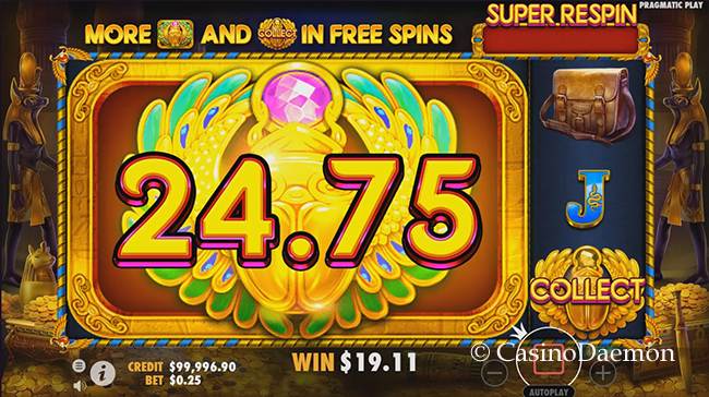 Free spins of John Hunter and the Tomb of the Scarab Queen