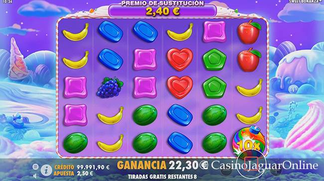 Tiradas gratis de Sweet Bonanza