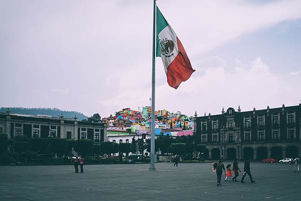 México bandera